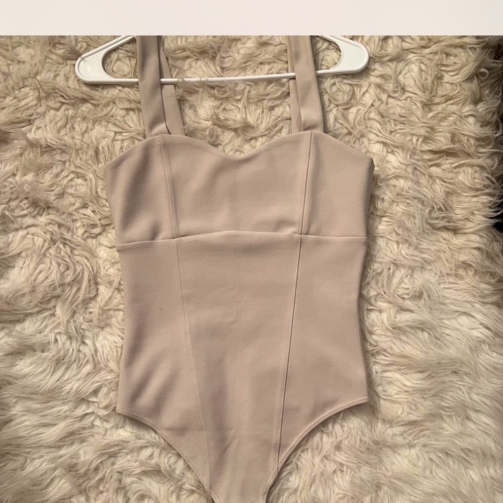 Abercrombie & Fitch Tan Bodysuit One Piece
